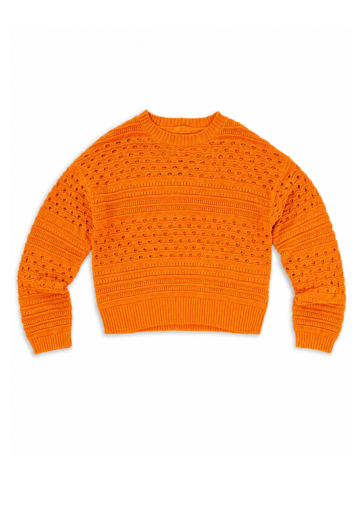 WISPR by BRODIE CASHMERE Pointelle Crew Jumper - Size M