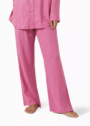 Desmond & Dempsey - CERISE Lounge Trousers in Linen