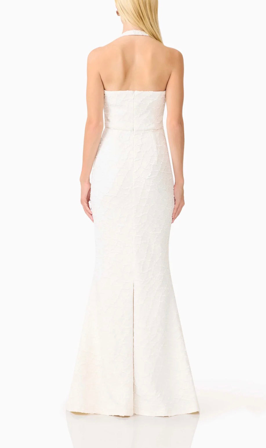 Elliatt Alexandra Halter Gown Dress - White Size S/UK8