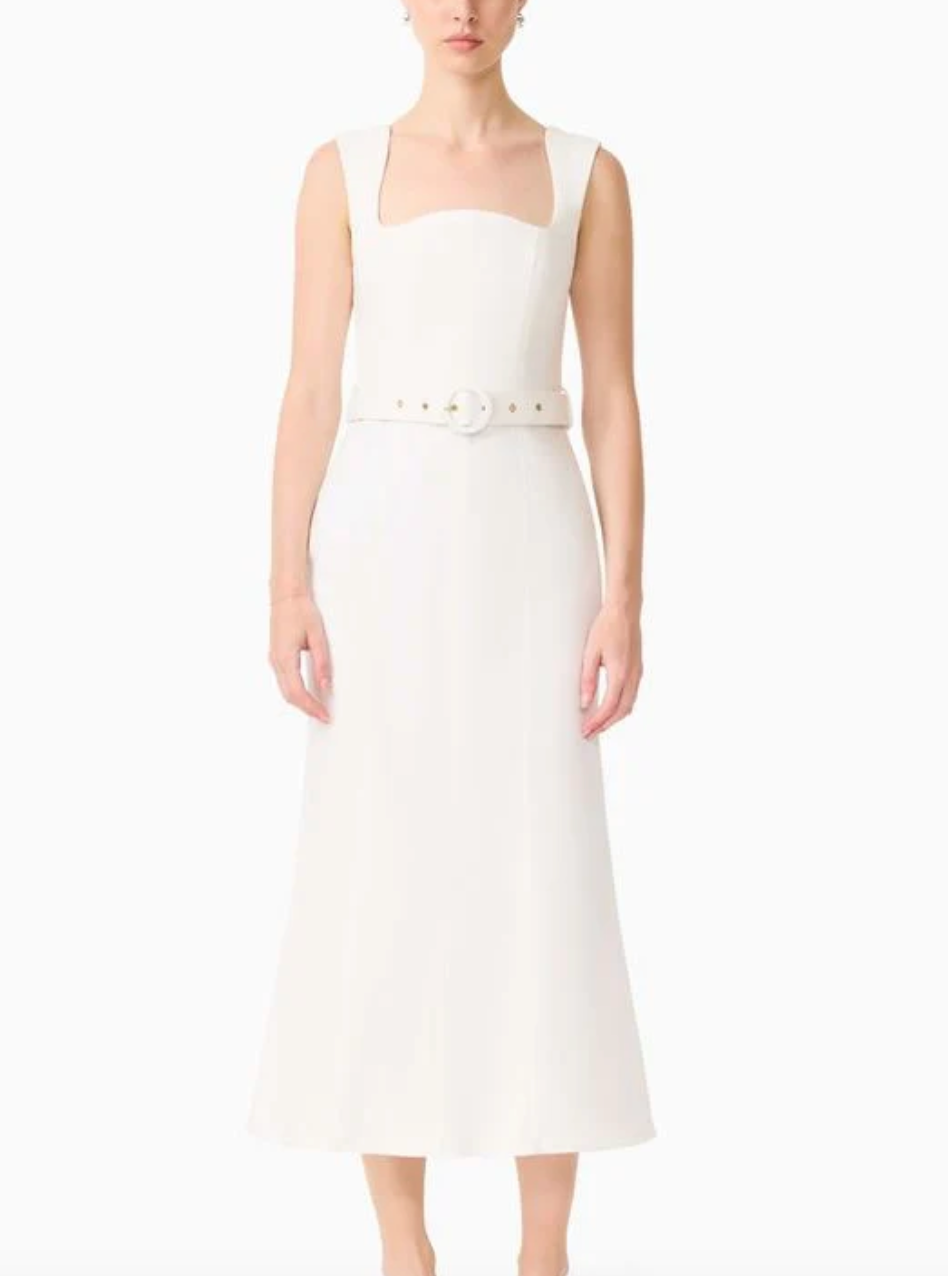 Elliatt Nydia Fit & Flare Maxi Dress - White Size S/UK8