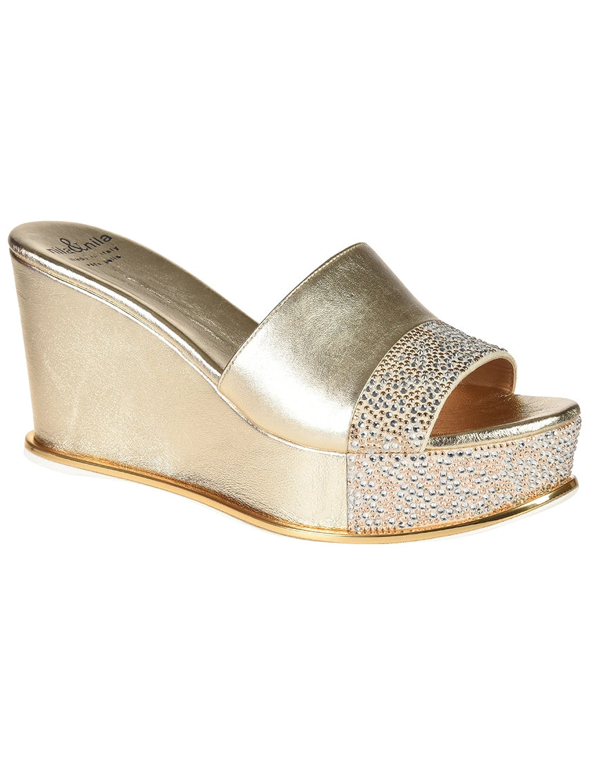 Nila&Nila wedge slides crystals Size 39