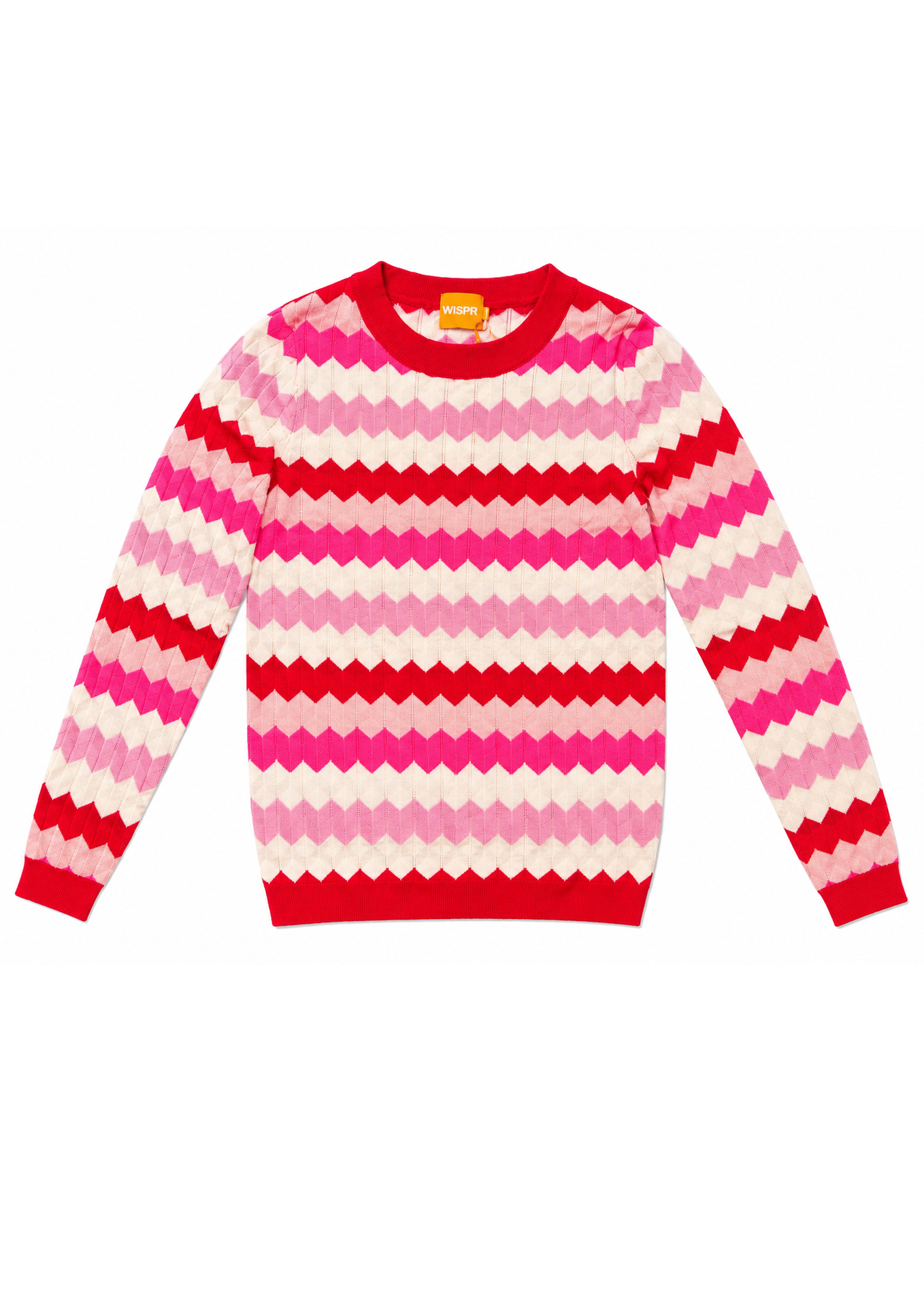 WISPR by BRODIE CASHMERE Zig Zag Crew - Size M