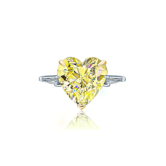 AJ - Ring with yellow heart