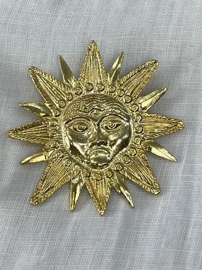 Vintage Brooch Sun