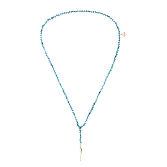 MeMe London Light Me Up Necklace - Turquoise with Gold