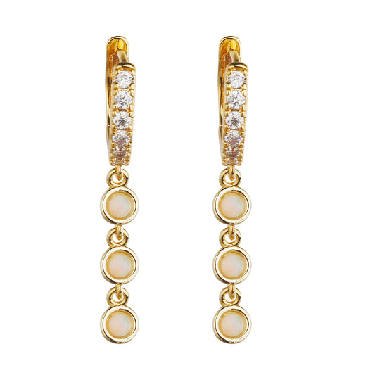 MeMe London Malibu Earrings - Gold/White Gold