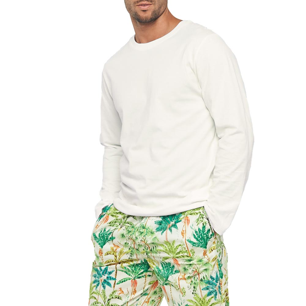 THE LAZY POET - LUKE LONG SLEEVE TSHIRT - WHITE