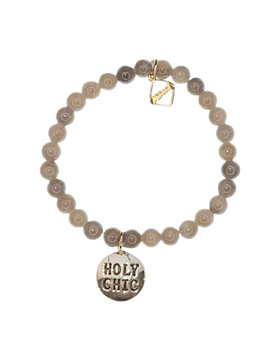 MeMe London Holy Chic Gold and Natural Stone Bracelet