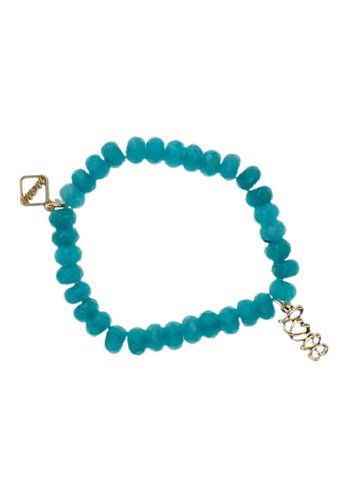 MeMe London Love Bracelet - Turquoise & Yellow Gold