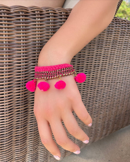 Atelier DXB - Handmade pink bracelet