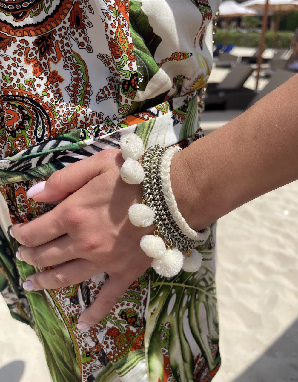 Atelier DXB - Handmade white bracelet