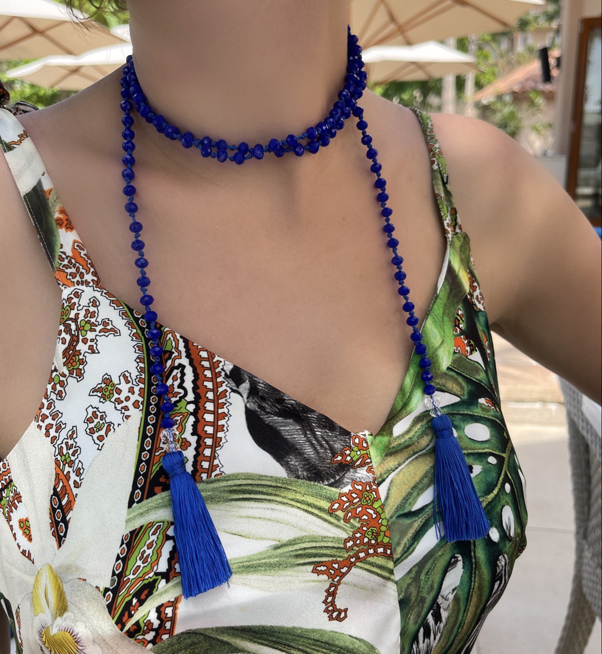 Atelier DXB - Handmade  blue necklace
