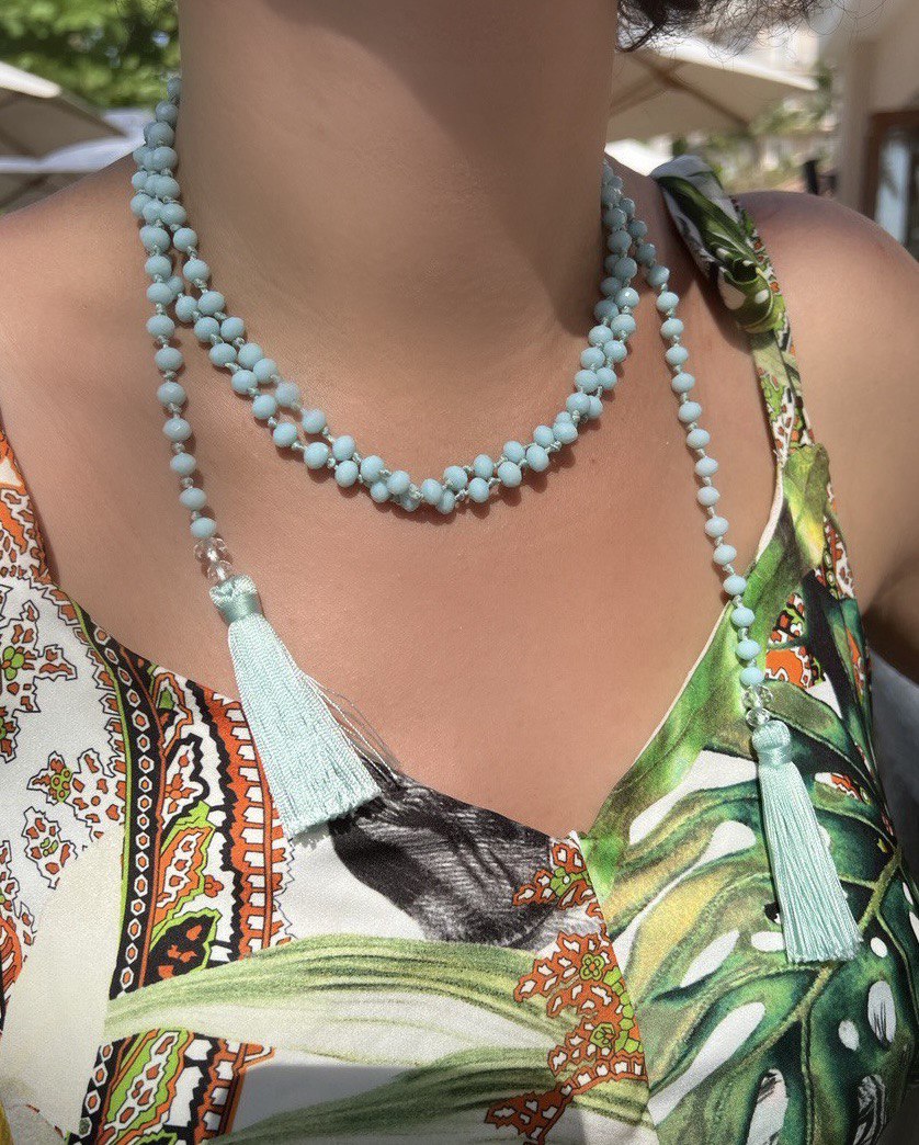 Atelier DXB - Handmade Blue Agate Necklace